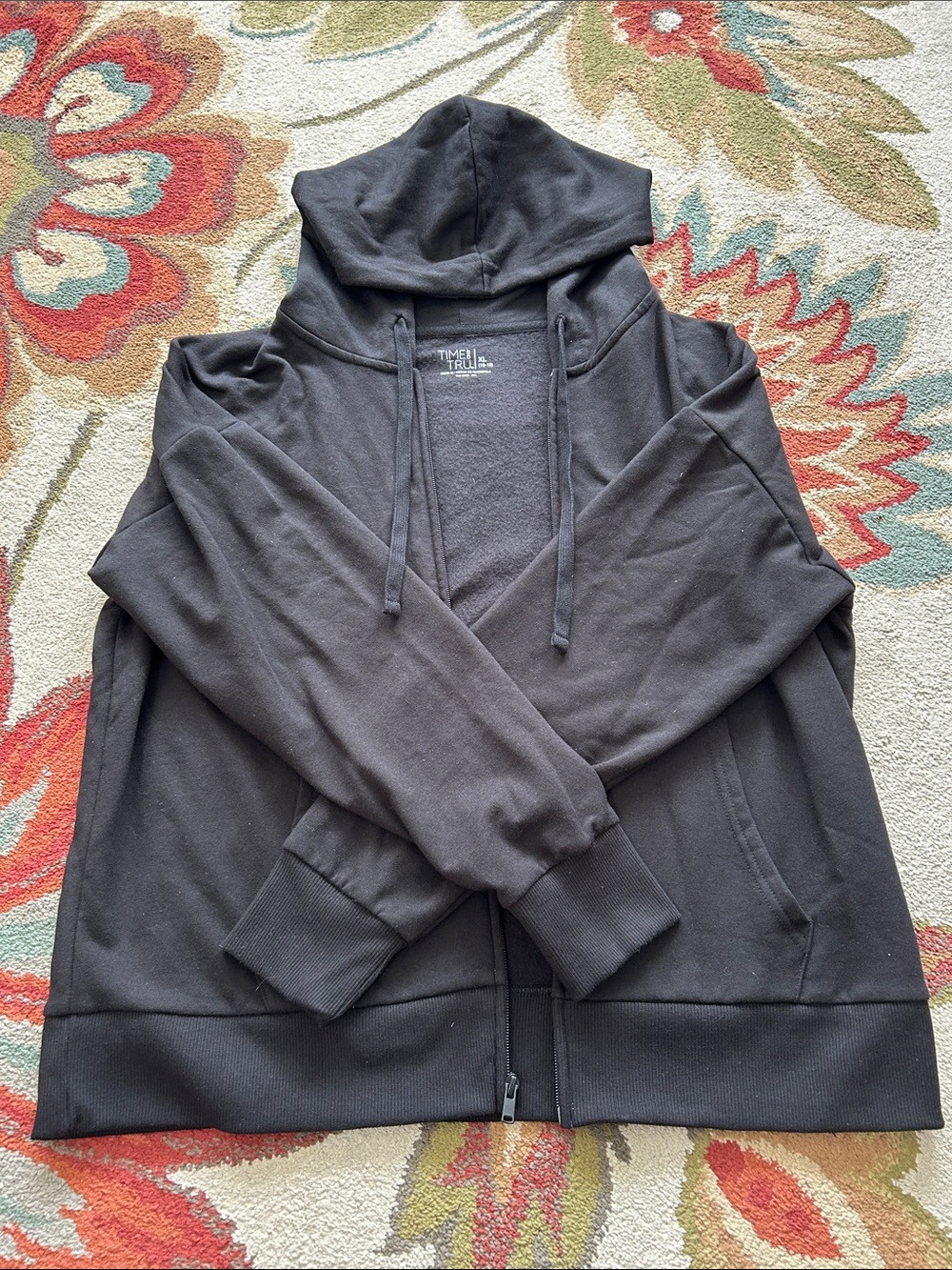 Timex Men's Dark Brown Full-Zip Hooded Sweatshirt